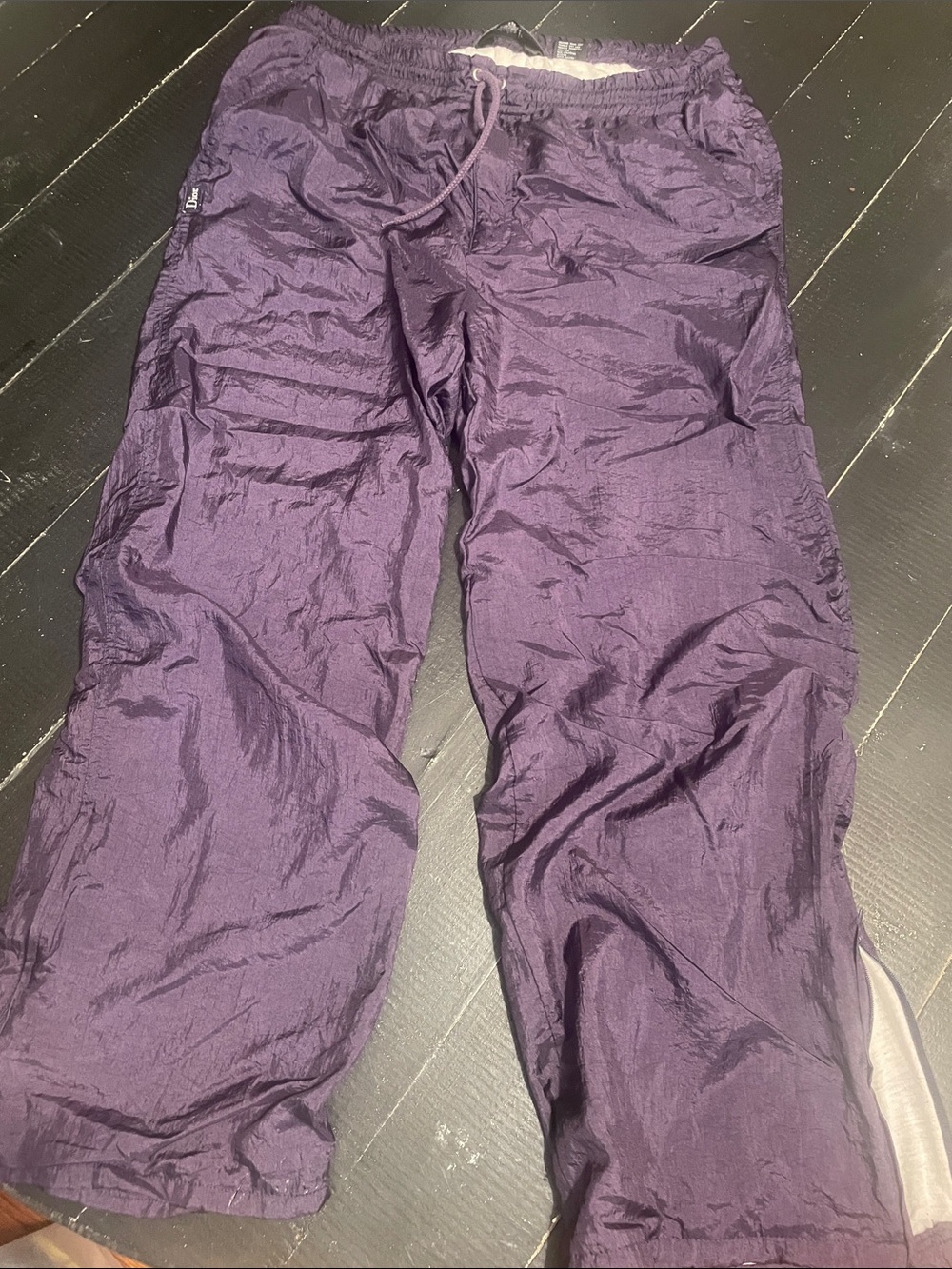 Christian Dior Monsieur Purple 90s Vintage Lightweight Nylon Lined Track Pants